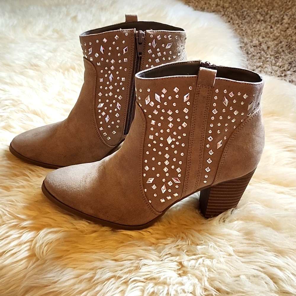 Studded Ankle Boots - NWOT